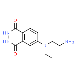 ChemSpider 2D Image | 6-[(2-Aminoethyl)(ethyl)amino]-2,3-dihydro-1,4-phthalazinedione | C12H16N4O2