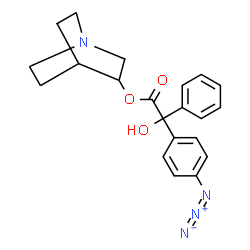 ChemSpider 2D Image | 3-quinuclidinyl p-azidobenzilate | C21H22N4O3