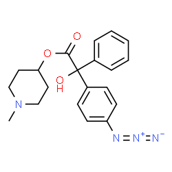 ChemSpider 2D Image | n-methyl-4-piperidyl p-azidobenzilate | C20H22N4O3