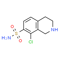 ChemSpider 2D Image | 8-Chloro-1,2,3,4-tetrahydro-7-isoquinolinesulfonamide | C9H11ClN2O2S