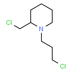 ChemSpider 2D Image | 2-(Chloromethyl)-1-(3-chloropropyl)piperidine | C9H17Cl2N