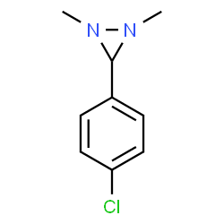 ChemSpider 2D Image | 3-(4-Chlorophenyl)-1,2-dimethyldiaziridine | C9H11ClN2