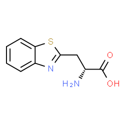 ChemSpider 2D Image | 3-(1,3-Benzothiazol-2-yl)-D-alanine | C10H10N2O2S