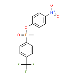 ChemSpider 2D Image | 4-Nitrophenyl methyl[4-(trifluoromethyl)phenyl]phosphinate | C14H11F3NO4P