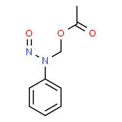 ChemSpider 2D Image | acetoxymethylphenylnitrosamine | C9H10N2O3
