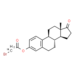 ChemSpider 2D Image | 17-Oxoestra-1,3,5(10)-trien-3-yl bromo(2-~14~C)acetate | C1914CH23BrO3