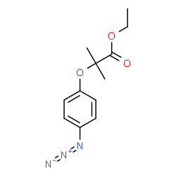 ChemSpider 2D Image | Ethyl 2-(4-azidophenoxy)-2-methylpropanoate | C12H15N3O3