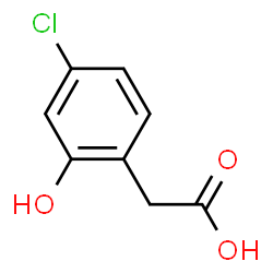 ChemSpider 2D Image | (4-Chloro-2-hydroxyphenyl)acetic acid | C8H7ClO3