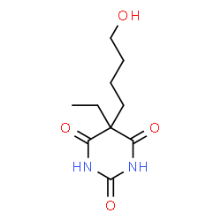 ChemSpider 2D Image | 5-Ethyl-5-(4-hydroxybutyl)-2,4,6(1H,3H,5H)-pyrimidinetrione | C10H16N2O4
