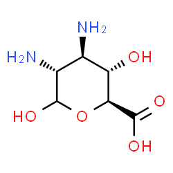 ChemSpider 2D Image | 2,3-Diamino-2,3-dideoxy-D-glucopyranuronic acid | C6H12N2O5