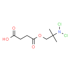 ChemSpider 2D Image | 4-[2-(Dichloroamino)-2-methylpropoxy]-4-oxobutanoic acid | C8H13Cl2NO4