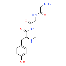 ChemSpider 2D Image | Glycyl-N-[(2S)-3-(4-hydroxyphenyl)-2-(methylamino)propanoyl]glycinamide | C14H20N4O4