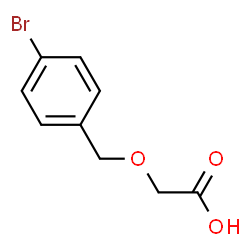 ChemSpider 2D Image | [(4-Bromobenzyl)oxy]acetic acid | C9H9BrO3