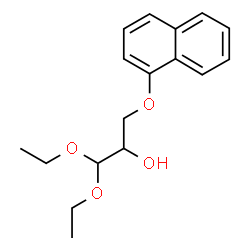 ChemSpider 2D Image | 1,1-diethoxy-3-(1-naphthoxy)-2-propanol | C17H22O4