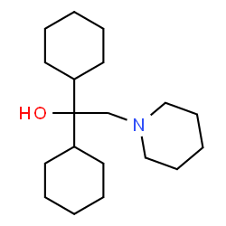 ChemSpider 2D Image | 1,1-Dicyclohexyl-2-(1-piperidinyl)ethanol | C19H35NO