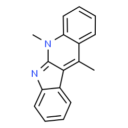 ChemSpider 2D Image | 5,11-Dimethyl-5H-indolo[2,3-b]quinoline | C17H14N2