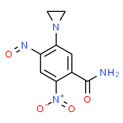 ChemSpider 2D Image | 5-(1-Aziridinyl)-2-nitro-4-nitrosobenzamide | C9H8N4O4