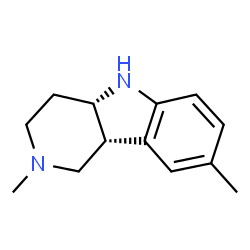 ChemSpider 2D Image | (4aS,9bR)-2,8-Dimethyl-2,3,4,4a,5,9b-hexahydro-1H-pyrido[4,3-b]indole | C13H18N2
