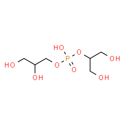 ChemSpider 2D Image | 1,3-Dihydroxy-2-propanyl 2,3-dihydroxypropyl hydrogen phosphate | C6H15O8P