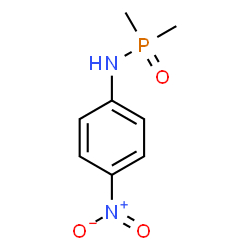 ChemSpider 2D Image | P,P-Dimethyl-N-(4-nitrophenyl)phosphinic amide | C8H11N2O3P