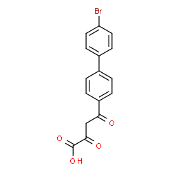 ChemSpider 2D Image | 4-(4'-Bromo-4-biphenylyl)-2,4-dioxobutanoic acid | C16H11BrO4