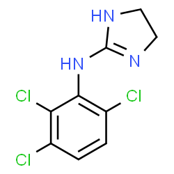 ChemSpider 2D Image | N-(2,3,6-Trichlorophenyl)-4,5-dihydro-1H-imidazol-2-amine | C9H8Cl3N3