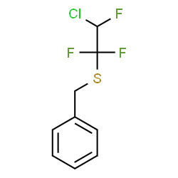 ChemSpider 2D Image | Benzene, (((2-chloro-1,1,2-trifluoroethyl)thio)methyl)- | C9H8ClF3S