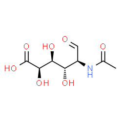ChemSpider 2D Image | 2-Acetamido-2-deoxy-L-galacturonic acid | C8H13NO7