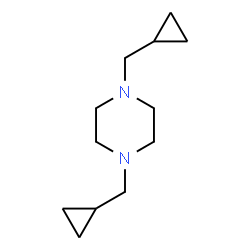ChemSpider 2D Image | 1,4-Bis(cyclopropylmethyl)piperazine | C12H22N2