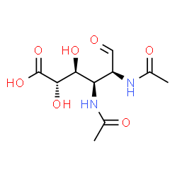 ChemSpider 2D Image | 2,3-Diacetamido-2,3-dideoxy-D-mannuronic acid | C10H16N2O7