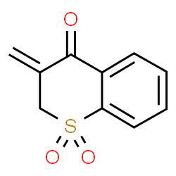 ChemSpider 2D Image | 3-Methylene-2,3-dihydro-4H-thiochromen-4-one 1,1-dioxide | C10H8O3S