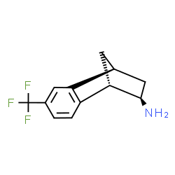 ChemSpider 2D Image | (1S,8S,9R)-4-(Trifluoromethyl)tricyclo[6.2.1.0~2,7~]undeca-2,4,6-trien-9-amine | C12H12F3N