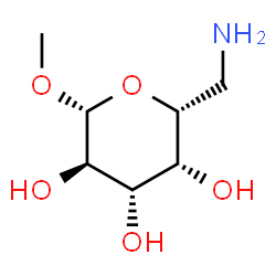 ChemSpider 2D Image | Methyl 6-amino-6-deoxy-beta-D-galactopyranoside | C7H15NO5