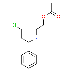 ChemSpider 2D Image | 2-[(3-Chloro-1-phenylpropyl)amino]ethyl acetate | C13H18ClNO2
