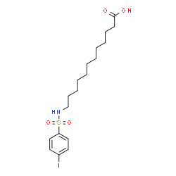 ChemSpider 2D Image | 12-{[(4-Iodophenyl)sulfonyl]amino}dodecanoic acid | C18H28INO4S