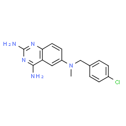 ChemSpider 2D Image | N~6~-(4-Chlorobenzyl)-N~6~-methyl-2,4,6-quinazolinetriamine | C16H16ClN5