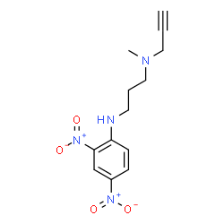 ChemSpider 2D Image | N'-(2,4-Dinitrophenyl)-N-methyl-N-(2-propyn-1-yl)-1,3-propanediamine | C13H16N4O4
