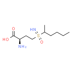 ChemSpider 2D Image | (2R)-2-Amino-4-[S-(2-hexanyl)sulfonimidoyl]butanoic acid | C10H22N2O3S