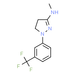 ChemSpider 2D Image | N-Methyl-1-[3-(trifluoromethyl)phenyl]-4,5-dihydro-1H-pyrazol-3-amine | C11H12F3N3