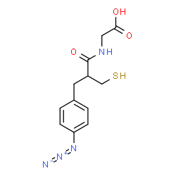 ChemSpider 2D Image | N-[2-(4-Azidobenzyl)-3-sulfanylpropanoyl]glycine | C12H14N4O3S
