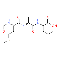 ChemSpider 2D Image | N-Formyl-L-methionyl-L-alanyl-L-leucine | C15H27N3O5S