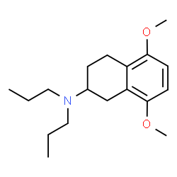 ChemSpider 2D Image | 5,8-Dimethoxy-N,N-dipropyl-1,2,3,4-tetrahydro-2-naphthalenamine | C18H29NO2