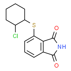 ChemSpider 2D Image | 4-[(2-Chlorocyclohexyl)sulfanyl]-1H-isoindole-1,3(2H)-dione | C14H14ClNO2S