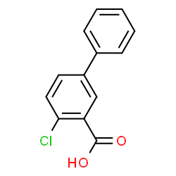 ChemSpider 2D Image | 4-Chloro-3-biphenylcarboxylic acid | C13H9ClO2