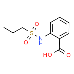 ChemSpider 2D Image | 2-[(Propylsulfonyl)amino]benzoic acid | C10H13NO4S