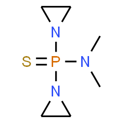 ChemSpider 2D Image | P,P-Bis(1-aziridinyl)-N,N-dimethylphosphinothioic amide | C6H14N3PS