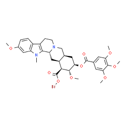 ChemSpider 2D Image | (3beta,16beta,17alpha,18beta,20alpha)-16-[(Bromooxy)carbonyl]-11,17-dimethoxy-1-methylyohimban-18-yl 3,4,5-trimethoxybenzoate | C33H39BrN2O9