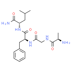 ChemSpider 2D Image | D-Alanylglycyl-L-phenylalanyl-L-leucinamide | C20H31N5O4
