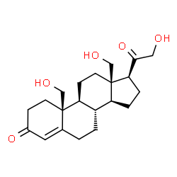 ChemSpider 2D Image | 18,19,21-Trihydroxypregn-4-ene-3,20-dione | C21H30O5