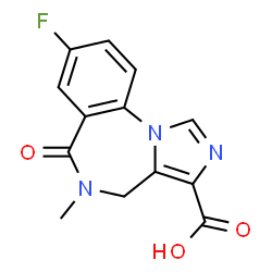 ChemSpider 2D Image | Ro 15-3890 | C13H10FN3O3